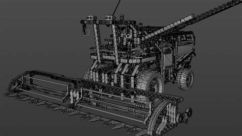 3D LEGO Combine Harvester Model - TurboSquid 1865552