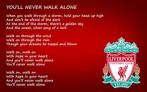 You Will Never Walk Alone Liverpool : The Liverpool Football Club Emblem You Ll Never Walk Alone ...