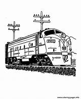 Bnsf Train Pages Coloring sketch template