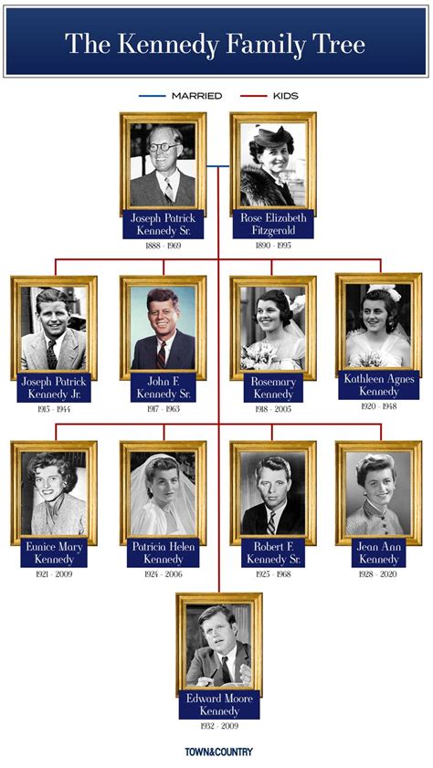 The Kennedy Family Tree, Explained - JFK's Family & Descendants