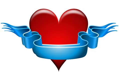 Free vector graphic: Heart, Ribbon, Red, Blue, Banner - Free Image on Pixabay - 297832