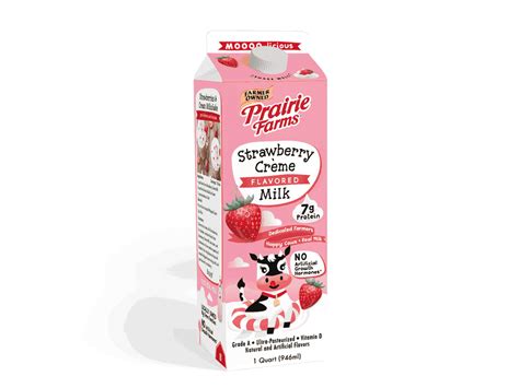 Strawberry Milk carton design by Katie Franzen on Dribbble