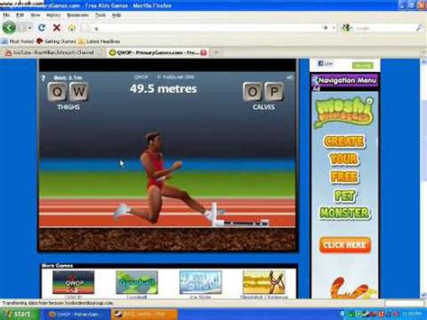 Qwop 100 meter Crawl/Walk - YouTube