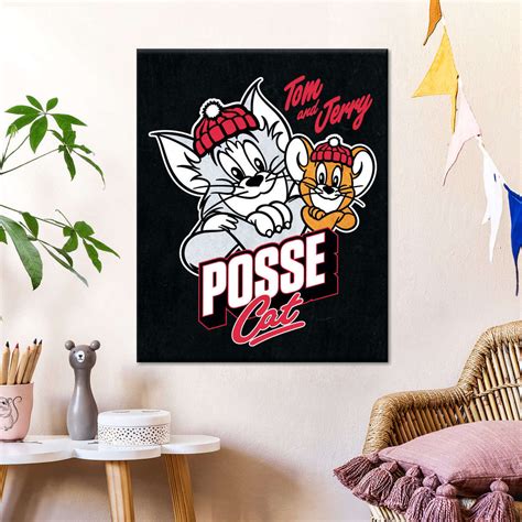 Tom And Jerry Posse Cat Wall Art | Digital Art