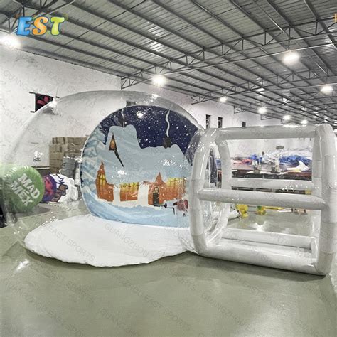 Christmas Decoration Inflatable Snow Globe Transparent Bubble Tent with ...