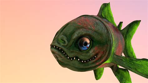 Radioactive Fish #FishChallenge - 3D model by cansutanpolat [98a1508] - Sketchfab