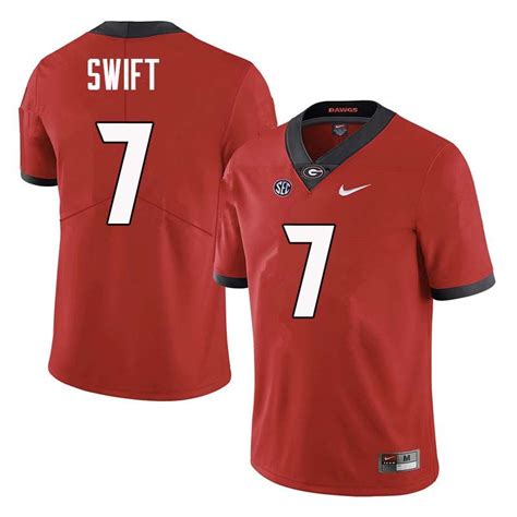 Men Georgia Bulldogs #7 DAndre Swift College Football Jerseys Sale-Red ...