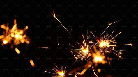 Firework Sparklers - Stock Photos | Motion Array