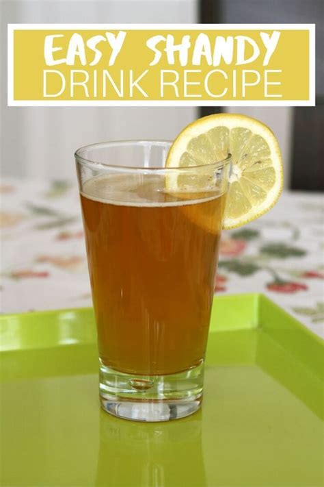 Easy Shandy Drink Recipe | Sparkling lemonade, Shandy recipe, Shandy