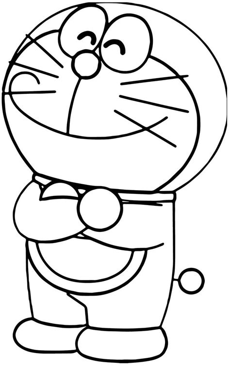 Tranh tô màu Doraemon (72) in 2024 | Cartoon coloring pages, Free ...