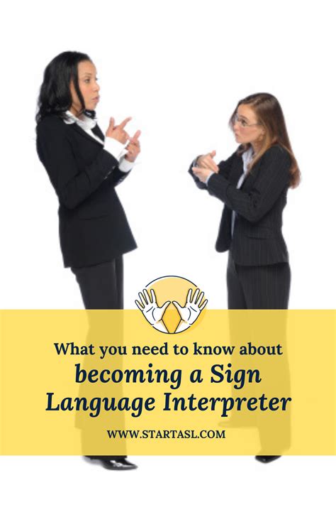 Becoming a Sign Language Interpreter | Start ASL | Sign language ...