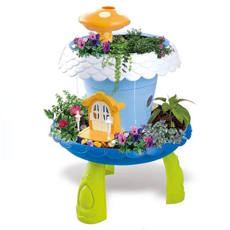 DIY Grass Planting flowers light garden Pretend Play toy magic home ...