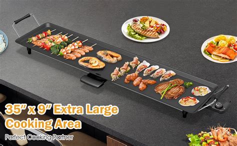 35 Inch Electric Griddle with Adjustable Temperature - Costway