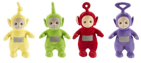 TELETUBBIES 26CM TALKING Po & Laa-Laa & Dipsy & Tinky Winky Soft Plush ...