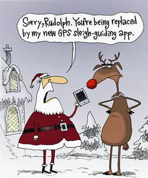 Santa, won't you GPS tonight ... | Gps, Rudolph, Comics