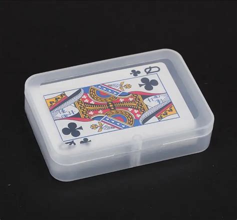 100pcs High Quality Transparent Playing CARDS Plastic Box PP Storage Boxes Packing Case (CARDS ...