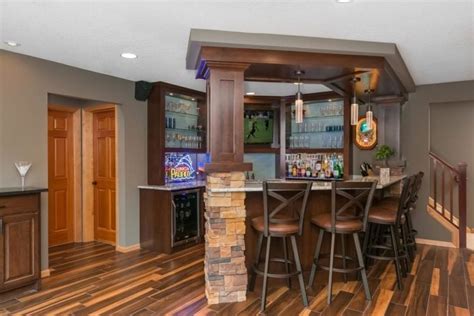 20 Finished Basements with Amazing Bar Setups