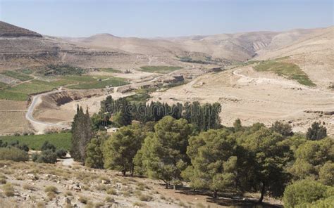 Landscape of the Jordan Valley Stock Image - Image of panorama, desert: 80274275