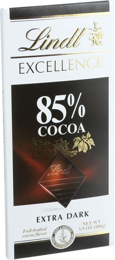 Lindt Chocolate Bar - Dark Chocolate - 85 Percent Cocoa - Extra Dark - 3.5 Oz Bars - Case Of 12 ...