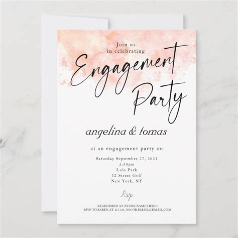 Engagement party invitation | Zazzle