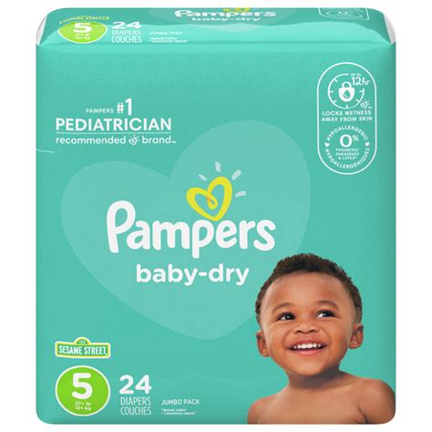 Save on Pampers Baby Dry Size 5 Diapers 27+ lbs Jumbo Pack Order Online Delivery | Stop & Shop