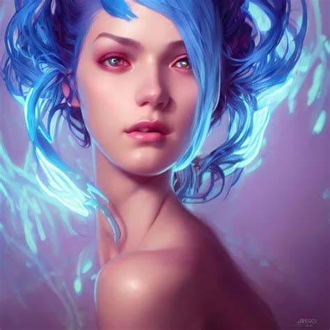 portrait of beautiful! female, symmetry!! fantasy | Stable Diffusion ...