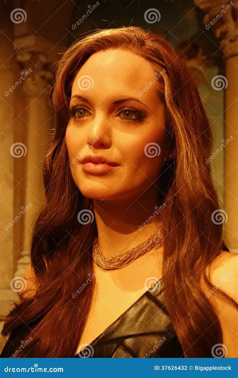 Angelina Jolie Wax Figure editorial photography. Image of award - 37626432