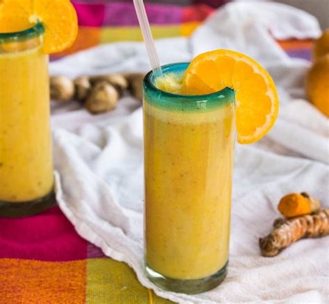 Healthy Tangerine Julius Smoothie {vegan} - Letty's Kitchen