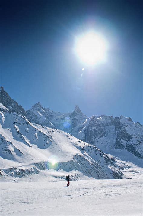 La Vallee Blanche, Chamonix, France, On by David Cleveland