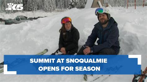 Summit at Snoqualmie opens for season - YouTube