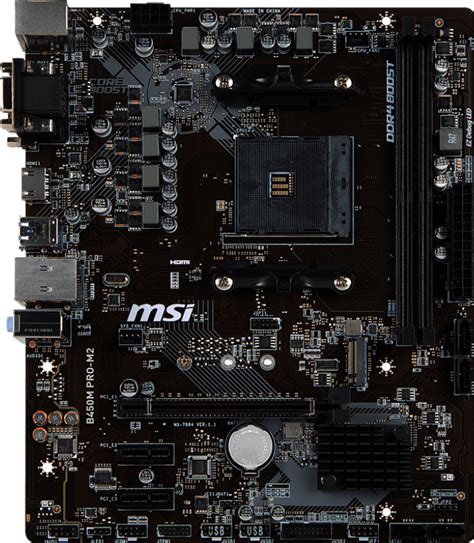 MSI B450M Pro-M2 - Motherboard Specifications On MotherboardDB