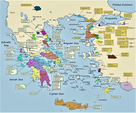 Pin by Marras 2016 on Maps | Trojan war, Ancient greece map, Historical ...