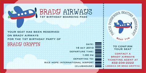 Airline Ticket Invitation Template Free Download Of Fabulous Features ...