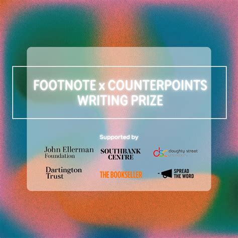 Footnote x Counterpoints Writing Prize - Counterpoints