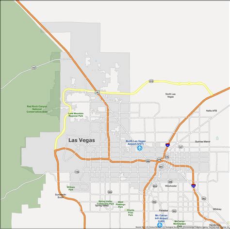 Las Vegas Map [Nevada] - GIS Geography