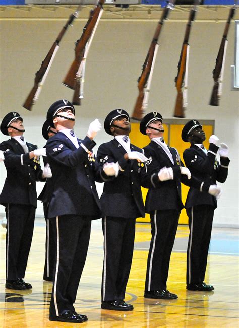 The U.S. Air Force Honor Guard Drill Team