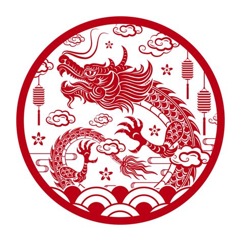 Traditional red Chinese Dragon 19974373 Vector Art at Vecteezy