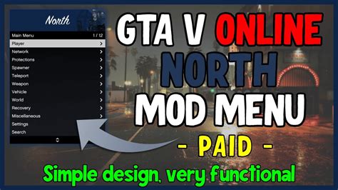 North Mod Menu | PAID GTA V Mod Menu | Simple UI | Great options + Easy Install! | Tutorial ...