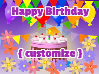 Happy Birthday GIF, birthday-160 @ Editable GIFs