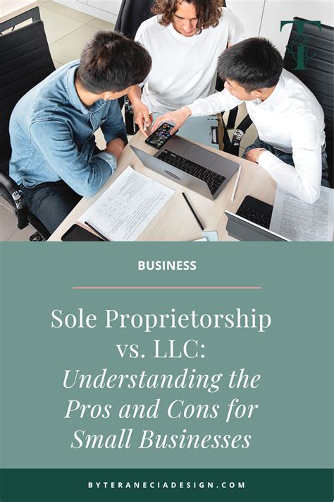 Sole Proprietorship vs. LLC: Understanding the Pros and Cons for Small Businesses - byTeranecia ...