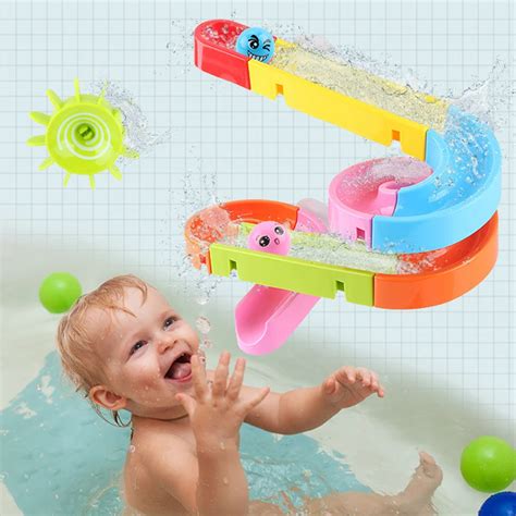 Kids Water Slide Orbit Baby Bath Toys Baby Educational Toys Bathroom Kids Bath Toys for Girls ...