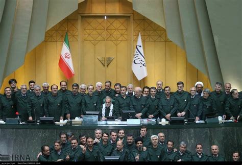 Iranian lawmakers wear IRGC uniforms to jeer U.S. - Tehran Times