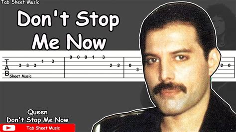 Queen - Don't Stop Me Now Guitar Tutorial - Tab Sheet Music