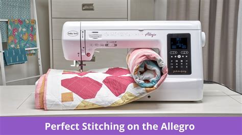 Perfect Stitching on the Baby Lock Allegro Sewing & Quilting Machine - YouTube