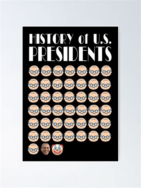 "History of US Presidents" Poster for Sale by Thelittlelord | Redbubble