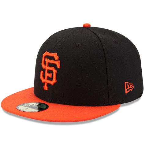 New Era San Francisco Giants Black/Orange Authentic Collection On-Field ...