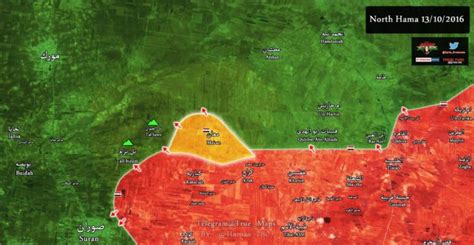 Latest battlefield map of northern Hama | Syria Truths - Syria Truth ...