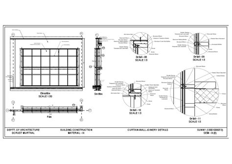 Curtain_Wall-ModelA3.pdf | Building Technology | Building Materials