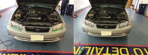 headlights before and after - Pro-Wash