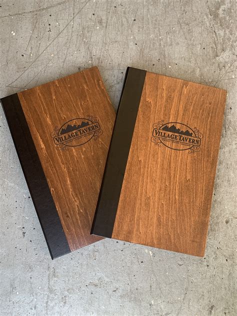 Wood Menu Covers | Menu cover, Restaurant menu covers, Menu design